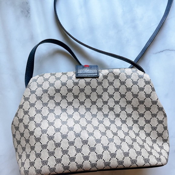 Vintage crossbody monogram navy purse - Picture 13 of 13